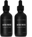 SAKARA picături de apă de detoxifiere, 60 Servings - Clorofile picături lichide, Clorofila apă pentru drenaj limfatic, Body Detox Drink, Natural Energy Support, lichid Clorofila picături supliment, vitamine