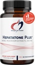 Design-uri pentru sănătate capsule de sprijin pentru ficat - Hepatone Plus cu Thistle lapte, NAC, Schisandra - Extrase de ciuperci pentru curăţare + suport imunitar - Supliment de dezintoxicare pentru bărbaţi + femei (120 capsule)