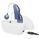 Ajutoare auditive digitale pentru Seniori - (Pair of 2) Îmbunătățirea auzului personal în spatele-Ear BTE Ajutor PSAP Amplificator de sunet, Reîncărcabil Audiere Digital amplificator cu All-Day Battery Life, Modern Blue