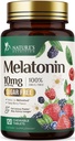 Melatonina 10 mg Dizolvare rapidă, Melatonina Suplimente pentru somn odihnitor, Natural Sleep Supplement pentru adulţi, Extra Putere tablete cu căpşuni, fără zahăr, 120 comprimate, 120 zile de aprovizionare