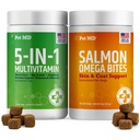 Pet MD Somon Omega Bites + 5in1 Multivitamine Softchews
