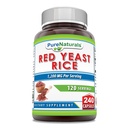 Naturale pure Red Yeast Rice 1200 Mg per Serving, 240 capsule Supliment 