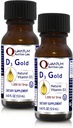QNL D3 Gold - Vitamina D Picături lichide - Suplimentul de rezistență osoasă - Oferte suport cardiovascular și imun - Premium Health & Wellness produs - 0,43 fl oz (2 ambalaj)