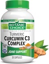 Alegerea botanică Curcumin C3 Complex cu Bioperine - supliment zilnic adult - 30 pastile