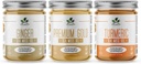 Plant based Jeff Organic Sea Moss Gel Bundle with Turmeric, Ginger, Plain, 3x16 oz. Natural Wildcrafted Superfood, Immune Defense and Digestive Support, Non-GMO, Vegan și Keto