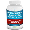 Glucosamină Chondroitin, MSM & Turmeric Supliment alimentar - 248 capsule