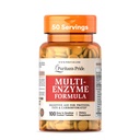 Puritan's Pride Multi-Enzime Formula, Digestive Ajutor pentru proteine, grăsimi, și Carbohidrați, Dietary Supplement pentru Digestion și Healthy Gut Support, 50 Day Supply, 100 Ușor de înghițit comprimate acoperite