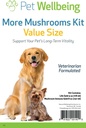 Pet Wellbeing Kit de ciuperci pentru câini - Suport sistem imunitar și protecție antioxidantă - Vet-Formulat cu Turcia Coada, Reishi, Maitake, Astragalus