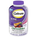 Caltrat Chembables 600 +D3 Plus Minerale Calciu și vitamina D, Zahăr fără, Cherry, Portocaliu și fructe Punch, 155 conta
