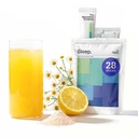 Sleep Aid Powder - Calmant băutură pentru somn adânc cu Liposomal Saffron, Magneziu & PharmaGABA Melatonina-gratuit Supliment natural pentru a reduce stresul și îmbunătățirea calității somnului Chamomile Lemonade 28 Sticks