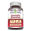 Amazing Formulas Querbetin 800mg cu Bromelain 165mg, 120 Veggie capsule Supliment 