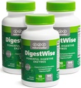 Enzymes DigestWise Digestive - 10 Enzime Vegas puternice pentru a sprijini digestia, gaz, balonare și constipație Relief - Keto prietenos - Lab testate - 90 capsule (3)