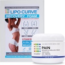 Arnica Montana Bruising & Umflare Cream & LipoCurve Speat Post Chirurgie Pads Bundle, pentru Liposuction Post Chirurgie Recovery & Limphatic Drainage