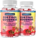 2 Packs Suplimente de cortizol pentru Hormone Harmony, 17-in-1 Gume de cortizol pentru femei și bărbați Reductor de cortizol cu Ashwagandha, Rhodiola Rosea, Sfântul Basil, Valerian pentru relief de stres și echilibru cortizol