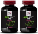 Anti pilule de păr gri - ANTI GAY HAIR COMPLEX - echilibru de culoare, Control gri al părului, Ton renaştere, Color revitalizator, supliment de păr gri, Color booster vitalitate, Culoare proaspătă 2 Bot 120 Caps