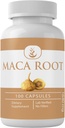 INGREDIENTE ORIGINALE Maca Root, (100 capsule) Mereu pure, fără aditivi sau fillere, verificate de laborator
