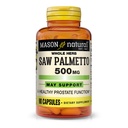 MASON NATURAL Saw Palmetto 500 mg, Susţine prostată sănătate şi funcţie urinară, 90 capsule