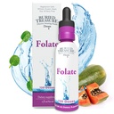 Îngropat Treasure Folate picături - metilat B-9 (Calcium L-5 metiltetrahidrofolat), sprijină producția de energie, Heart Health, și Sarcina, 5-MTHF Supliment Vegan sigur, 120 Serviri