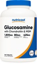 Nutricost Glucosamină 1800 mg cu Chondroitin & MSM, 240 comprimate, 120 serviri - non-GMO, gluten gratuit