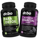 Body Detoxifiere Cleanse & Charcoal Capsule - Intestinal Digestive Supplements for Stomac Gut Health - Pro Gut Health Intestine Supliment Binder Stomac - Wormwood Black Walnut Complex & Cloves