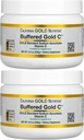 California Gold Nutrition Buffered Vitamina C pulbere, non-Acidic, aur C, grad USP Sodium Ascorbat, potrivit pentru Vegas și vegetarieni, 8.40 oz (238 g), 2 ambalaj