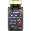 Berberine cu Ceylon Scorțișoară: 2200 mg Per Capsule - 180 Capsule 