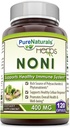 Naturale pure Noni - 400 mg capsule - 120 capsule