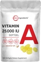 Micro Ingrediente Rezistenta maxima Vitamina A pana la 500 UI Softgels cu ulei de nuca de cocos pentru o mai buna reducere 