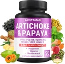 Capsule de anghinare cu Anghinare, Papaya, Apple Pectin şi mai mult - 90 capsule pentru 3 luni de aprovizionare