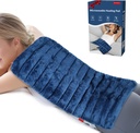 Pad de încălzire foarte mare Microwavabil pentru calmarea durerii de spate, 12"x23" 3.7 LB Pad de căldură umed pentru umăr gât umăr, cramps, Terapie fizică Mamele cadou de zi pentru dureri, articulatii