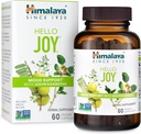 Himalaya Hello Joy Herbal Supplement, with Ashwagandha, Amla, Bacopa, Holy Basil/Tulsi, Pozitive Outlook, Supports Motivation, Stress Relief, Balanced Cortisol, Non-GMO, Vegan, 60 Capsule