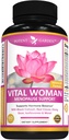 Menopauza de grădină potent Supliment de ajutorare cu negru Cohosh, Soy Isoflavones, și Don Quai, Flash fierbinte ajutor și transpirații noapte ajutor pentru femei, non-GMO, 60 capsule, 30 Serviri