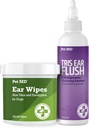 Animale de companie MD Dog Spălătorie urechi cu Aloe și Eucalyptus + Veterinary Tris Flush Cat & Dog Ear Cleaner