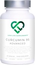 Curcumin 95 Advanced, 60 Capsule, Curcumină de înaltă rezistență (componenta activă a turmeric) cu 95% Curcuminoide + BioPerine® (Extract de Pepper negru), vitamina D, roșii și rădăcină de ghimbir, GMP aprobat
