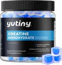 Creatina Monohidrat Gumiile umplute, Creatine Monohidrat Chews pentru bărbaţi şi femei, Extra Putere pentru creşterea musculară, Aroma de afine, 60 Chembables, 1 lună de aprovizionare