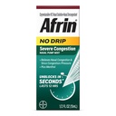 Afrin No Drip Severe 12 Hour Nasal Decongestant Pump Mist - 0.5 uncie