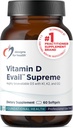Design-uri pentru sănătate D-Evail Supreme - 5000 UI vitamina D3 Supliment cu VIT K (K1, K2 ca MK-4) + GG - Bone, Cardiovascular + suport imunitar - Biodisponibilitatea îmbunătățită (60 Softgels)