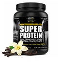 Fortifeye Super Noua Zeelandă Iarba Fed Whey aroma de vanilie de proteine, 40 Servings, 2 Pack - nedenaturate grasimi organice Pudră de proteine Fed Whey pentru antrenament, nutriție sportivă și îmbunătățirea sistemului imunitar