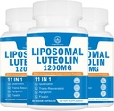 1200MG Liposomal Luteolin Supliment - Absorbție maximă, Antioxidant Boost pentru capsulele de creier 180