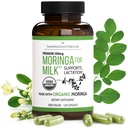 Suplimentul pentru alăptare - Capsulele organice de Moringa pentru alaptare Suport pentru creşterea ofertei de lapte matern (120 ct) Pure Malunggay Leaf pulbere pentru producţia de lapte Booster şi vitamine postnatale A E K 500mg