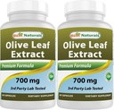 Cel mai bun Naturals 2 ambalaj extract de frunze de măsline 700mg 90 capsule (total 180 capsule)
