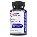 Laboratoare de nutriţie cuantică Vitamina D3 şi Suplimentul K2 - Suport pentru sănătatea oaselor şi a inimii pentru femei şi bărbaţi, 5000 UI, Vitamine Vegane, Permite absorbţia calciului, Gluten-Free - 30 capsule pe bază de plante