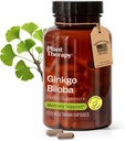 Terapia plantelor Capsulele Ginkgo Biloba fabricate în SUA 4 luni de aprovizionare sprijină funcția cognitivă de memorie, circulatia sanatoasa si suplimentele antioxidante-Rich pentru femei si barbati 120 Capsule vegetariene