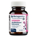 Metagenics HerWellness Estrovera - All-Natural, Hormone-Free Perimenopause & Menopauza Suport - pentru Flash-uri fierbinți, Menopause Relief, Transpirații de noapte - Gluten-Free - Vegetarian - Non-GMO - 30 comprimate