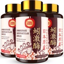 Lumbrokinaza 100mg (Max Activity 1.000.000 LKU),Nattokinaza 100mg-2.000 FU de activitate și Red Yeast Rice 300mg, Lumbrokinaza Enzymes Supliment pentru Circulation,Cognition,180 capsule (Pachet de 3)