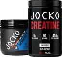 Jocko Fuel Gym Bundle - Creatina + Nitro Pop Pre Workout pulbere (2 ambalaj Bundle) 30 zile de aprovizionare