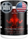 VIOLENCE Stim Free Pre Workout pulbere de REVSCI, precizie dozate non Stim Preworkout Pompă Pre Antrenament Cafenea gratuit Pre Workout pulbere, Pompă Supliment & Stimulant Free Nitric, Pepene verde, 25 Serviri
