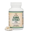 Kanna Extras Supliment (Sceletium Tortuosum) - 50 mg per capsule, 120 Conte - pentru relaxare și pace a minții (Min.4% Total Alcaloizi) Non-GMO, Gluten gratuit, Vegan în condiții de siguranță de lemn dublu