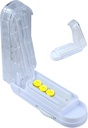 Distribuitor de pastile reglabile pentru pastile mici și mici, pastile mai mari, Splitter pastile cu dispozitiv de centrare taie cu precizie pastile multiple un timp, Tablett Cutter cu lamă ascuțită ascunsă