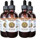 Extract lichid de salcie albă, salcie albă organică (Salix Alba) Tinctură de scoarță uscată, Supliment vegetal, Hawaii Pharm, Made in USA, 4x4 fl.oz